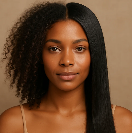 Antes e Depois do cabelo